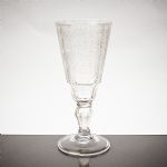 689871 Glass goblet